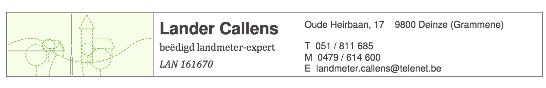 landmeters Grammene | Landmeter Lander Callens